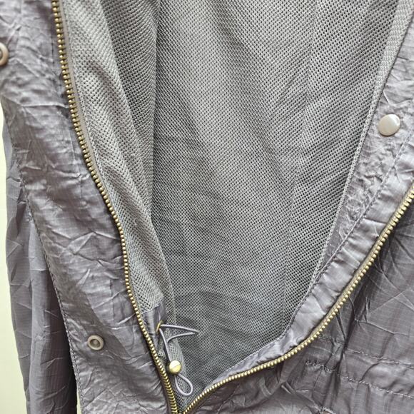 Soma Weekends Full Zip Windbreaker Jacket Zip Pockets Size XL Crinkle Texture - Picture 4 of 6